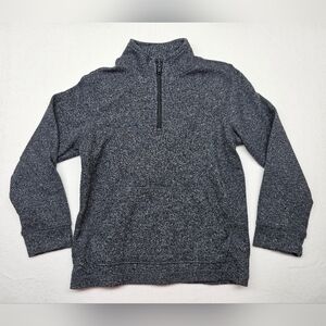OshKosh B'gosh Kids 5T Pullover Sweater‎ Quarter Zip Gray Mock Neck